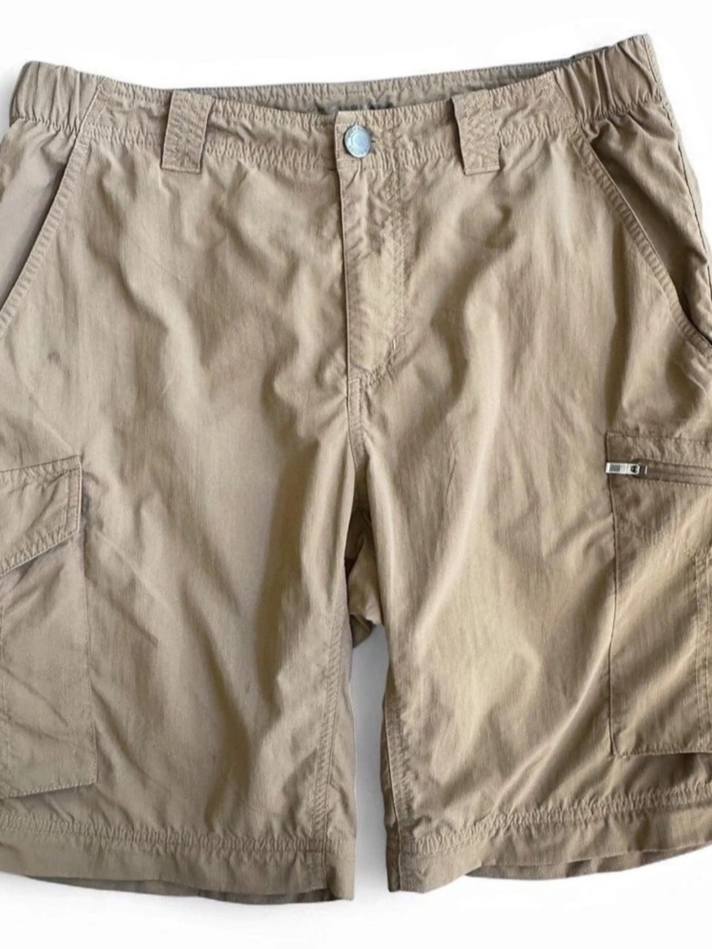 Columbia Men’s 32 Khaki Omni-Shade UPF 50 Cargo Shorts